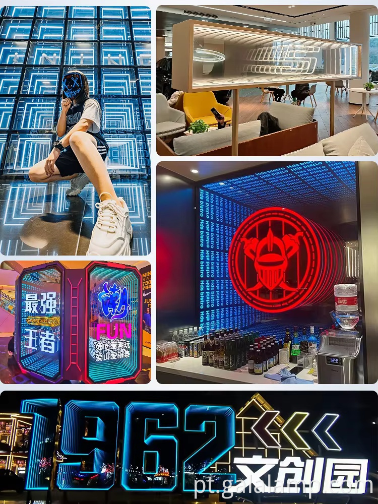 Outdoor-Illuminated-3D-Mirror-Signage